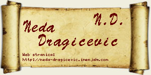 Neda Dragičević vizit kartica